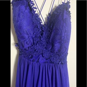 BNWT Fashion Nova Bright Royal Blue Lace Details
